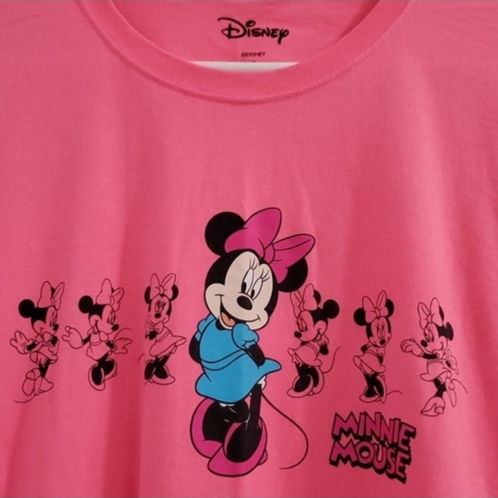 Disney Hot Pink Minnie Mouse Graphic Tee